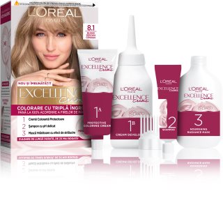 L’Oréal Paris Excellence Creme culoare par culoare 8.1 Ash Blonde 1 buc