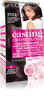 L’Oréal Paris Casting Creme Gloss coloration cheveux teinte 3102 Cool Dark Brown 1 pcs