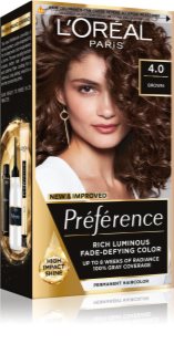 L’Oréal Paris Préférence Cool Blondes trwała farba do włosów odcień 4.0 Tahiti Brown 1 szt.