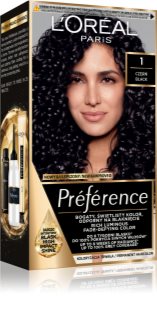 L’Oréal Paris Préférence Cool Blondes trwała farba do włosów odcień 1 Black 1 szt.