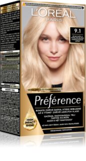 L’Oréal Paris Préférence farba na vlasy odtieň 9.1 Viking Light Ash Blonde