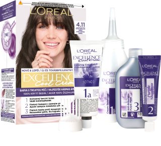 L’Oréal Paris Excellence Cool Creme βαφή μαλλιών απόχρωση 4.11 Ultra Ash Brown 1 τμχ