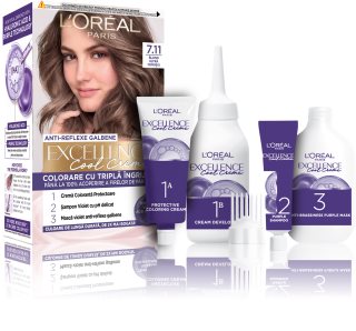 L’Oréal Paris Excellence Cool Creme culoare par culoare 7.11 Ultra Ash Blond 1 buc