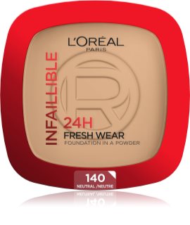 L’Oréal Paris Infaillible Fresh Wear 24h fond de teint poudre teinte 140 Neutral 9 g