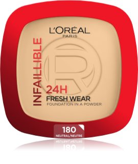 L’Oréal Paris Infaillible Fresh Wear 24h fondotinta in polvere colore 180 Neutral 9 g