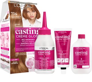 L’Oréal Paris Casting Creme Gloss βαφή μαλλιών απόχρωση 734 Golden Honey