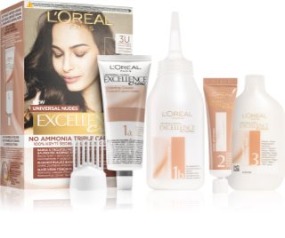 L’Oréal Paris Excellence Universal Nudes cor para cabelo permanente tom 3U 1 un.