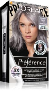 L’Oréal Paris Préférence Vivids coloration cheveux teinte 9.112 smokey grey 1 pcs
