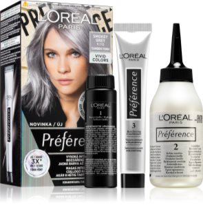 L’Oréal Paris Préférence Vivids coloration cheveux teinte 9.112 smokey grey 1 pcs