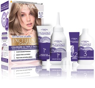 L’Oréal Paris Excellence Cool Creme culoare par culoare 8.11 Ultra Ash Light Blond 1 buc