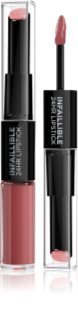 L’Oréal Paris Infallible 24H μακράς διαρκείας κραγιόν και λιπ γκλος 2 σε 1 απόχρωση 806 Infinite Intimacy 5.7 γρ