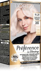 L’Oréal Paris Préférence Le Blonding фарба для волосся для освітлення волосся відтінок 11.21 Ultra-Light Cool Pearl Blonde 1 кс
