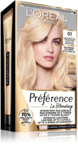 L’Oréal Paris Préférence Le Blonding farba do włosów do rozjaśniania włosów odcień 01 Very very light natural blonde 1 szt.