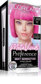 L’Oréal Paris Préférence Vivid Colors semi-permanentna farba do włosów odcień 7.222 Meta Pink 1 szt.