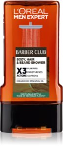L’Oréal Paris Men Expert Barber Club fürdőgél férfiaknak hajra, szakállra és testre 300 ml