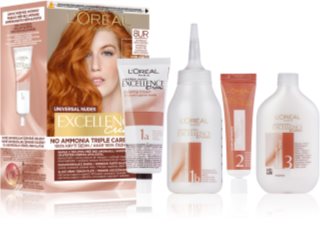 L’Oréal Paris Excellence Universal Nudes Culoare permanenta pentru par culoare 8UR Universal Copper Light 1 buc