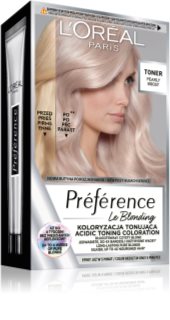 L’Oréal Paris Préférence Le Blonding Toner тонер на кислотній основі для нейтралізації мідних тонів волосся