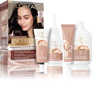 L’Oréal Paris Excellence Universal Nudes Culoare permanenta pentru par culoare 3U Castano Scuro Universale 1 buc