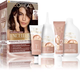 L’Oréal Paris Excellence Universal Nudes Culoare permanenta pentru par culoare 4U 1 buc