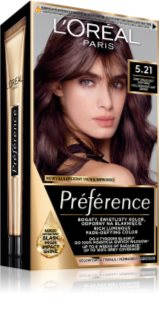 L’Oréal Paris Préférence Cool Blondes farba do włosów odcień 5.21 Cool Iridescent Light Brown 1 szt.