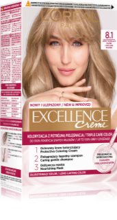 L’Oréal Paris Excellence Cool Creme farba do włosów odcień 8.1 Jasny Blond 1 szt.