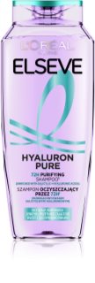 L’Oréal Paris Elseve Hyaluron Pure hydratisierendes Shampoo für fettige Kopfhaut und trockene Spitzen 250 ml