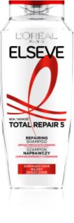 L’Oréal Paris Elseve Total Repair 5 elvyttävä shampoo sisältää keratiinia