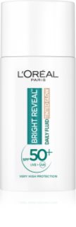 L’Oréal Paris Bright Reveal fluid rozświetlająco-tonujący przeciw przebarwieniom SPF 50+ 50 ml
