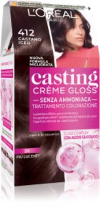 L’Oréal Paris Casting Creme Gloss tinte de pelo tono 412 Castano Iced 1 ud