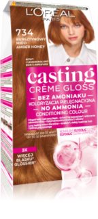 L’Oréal Paris Casting Creme Gloss coloration cheveux teinte 734 Amber Honey 1 pcs
