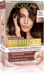 L’Oréal Paris Eccellenza Universal Nudes tinta permanente per capelli colore 4U Castano Universale 1 pz