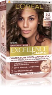 L’Oréal Paris Excellence Universal Nudes tinte permanente para cabello tono 5U Castano Chiaro Universale 1 ud