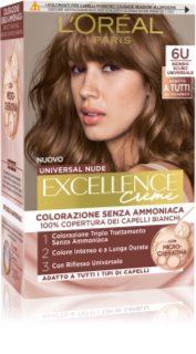 L’Oréal Paris Eccellenza Universal Nudes tinta permanente per capelli colore 6U Biondo Scuro Universale 1 pz