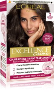 L’Oréal Paris Excellence Creme tinte de pelo tono 3 Castano Scuro 1 ud