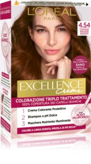 L’Oréal Paris Excellence Creme coloração de cabelo tom Castano Mogano Ramato 1 un.