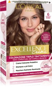 L’Oréal Paris Excellence Creme βαφή μαλλιών απόχρωση 6 Biondo Scuro 1 τμχ