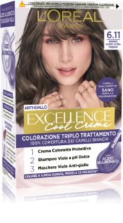 L’Oréal Paris Excellence Cool Creme βαφή μαλλιών απόχρωση 6.11 Biondo Ultra Scuro Fredo 1 τμχ