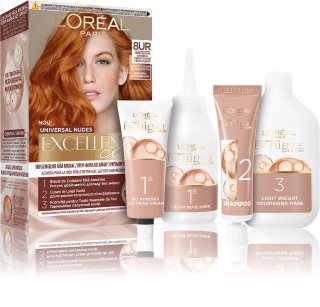 L’Oréal Paris Excellence Universal Nudes Culoare permanenta pentru par culoare 8UR Universal Copper Light 1 buc