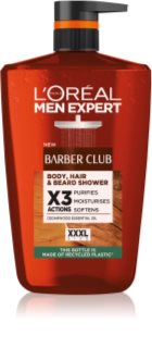 L’Oréal Paris Men Expert Barber Club Gel-rengörare för skägg, ansikte och hår 1000 ml