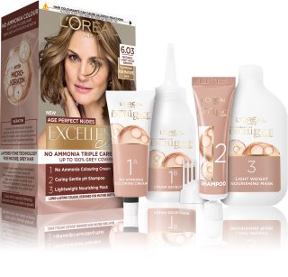 L’Oréal Paris Excellence Universal Nudes μόνιμη βαφή μαλλιών απόχρωση 6.03 Natural Light Gold Brown 1 τμχ