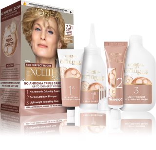 L’Oréal Paris Excellence Universal Nudes μόνιμη βαφή μαλλιών απόχρωση 7.31 Natural Caramel Blonde 1 τμχ