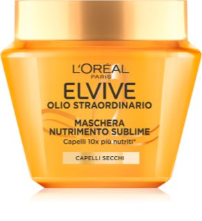 L’Oréal Paris Elvive Olio Straodinario maschera intensa per capelli per capelli brillanti e morbidi 300 ml