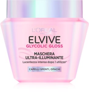 L’Oréal Paris Elvive Glycolic Gloss maschera nutriente intensa per capelli brillanti e morbidi 300 ml