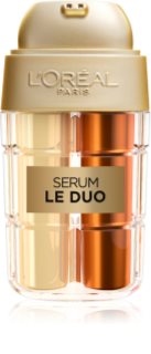 L’Oréal Paris Age Perfect Le Duo Serum ser de reîntinerire în două faze pentru strălucirea și netezirea pielii 15 ml
