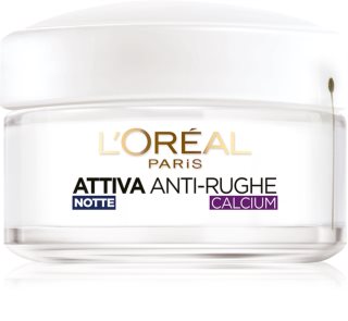 L’Oréal Paris Active Anti-Wrinkle Calcium creme de noite reafirmante para as rugas 55+ 50 ml