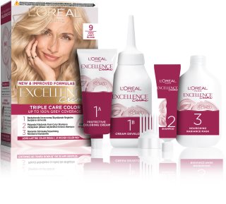 L’Oréal Paris Excellence Creme culoare par culoare 9 Light Natural Blonde 1 buc