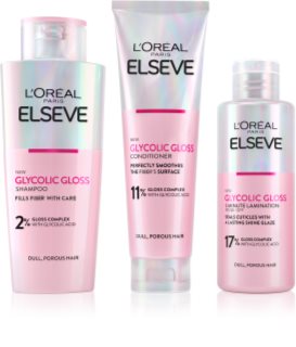 L’Oréal Paris Elseve Glycolic Gloss conditionnement avantageux pour cheveux 3 pcs