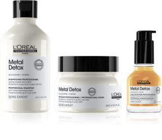 L’Oréal Professionnel Serie Expert Metal Detox Økonomipakke Til skadet hår