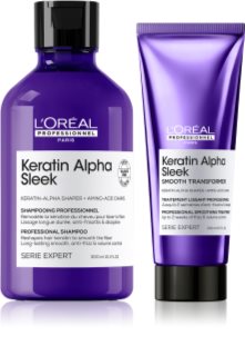 L’Oréal Professionnel Serie Expert Keratin Alpha Sleek set para alisar el cabello