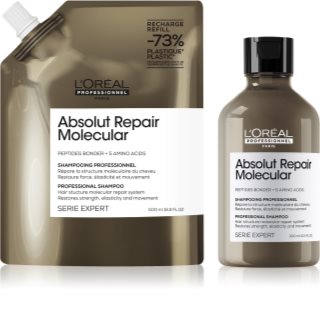 L’Oréal Professionnel Serie Expert Absolut Repair Molecular takarékos kiszerelés a károsult hajra